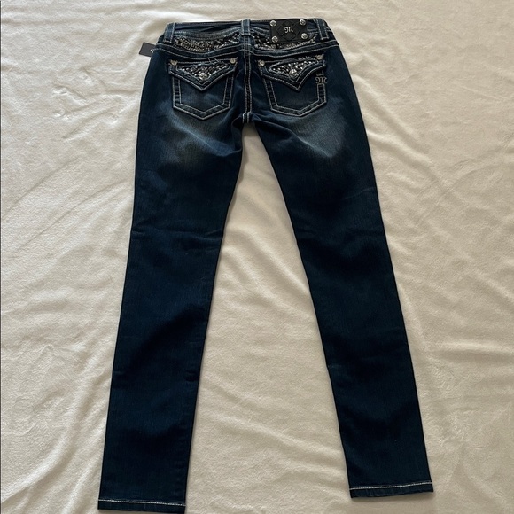 Miss Me Dark Blue Embellished Women's Jeans - Picture 2 of 10
